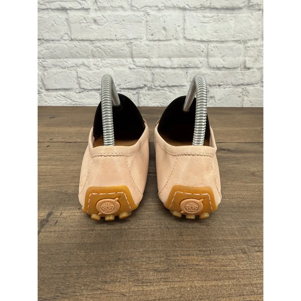 Born Crown Ballet‎ Flats Loafers 7M Blush Pink Leather Driving Moccasins Slip On